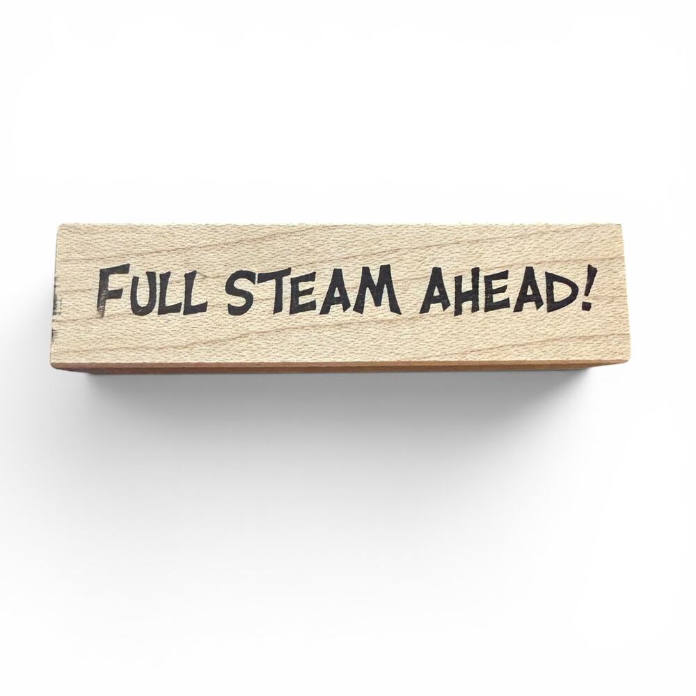 Stampa Rosa Full Steam Ahead B11-2023 1999 Rubber Stamp
